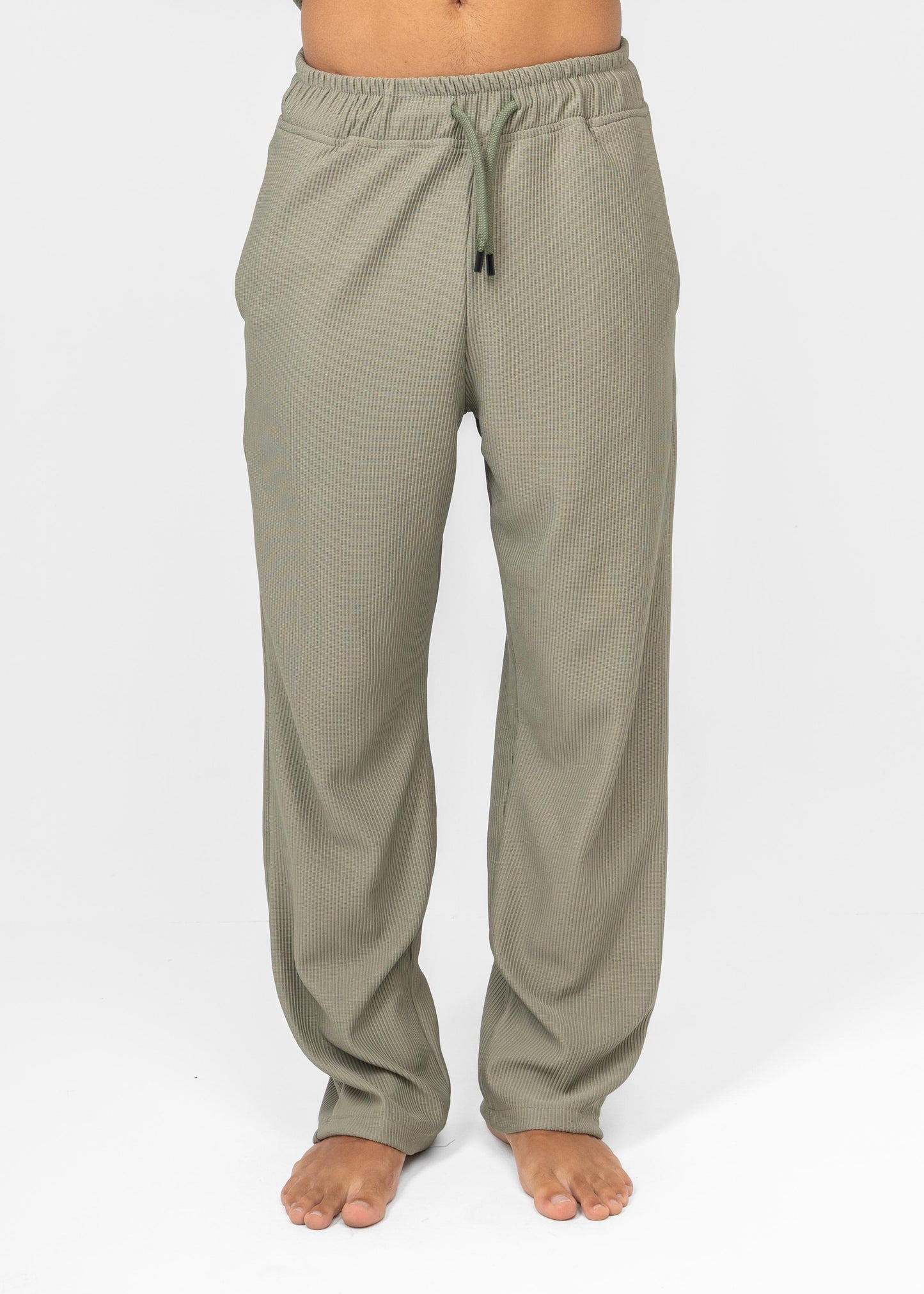 Olive Striped Pants