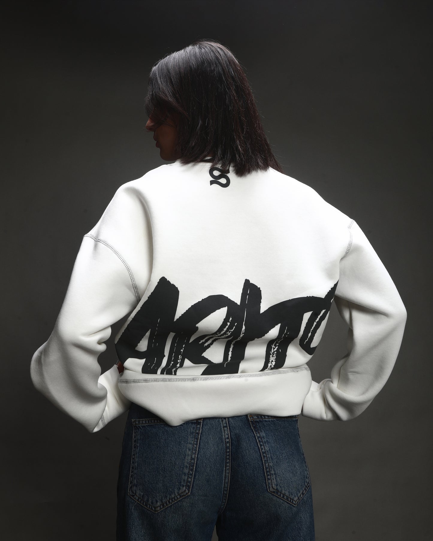 THE WHITE "Bad Habits" CREWNECK