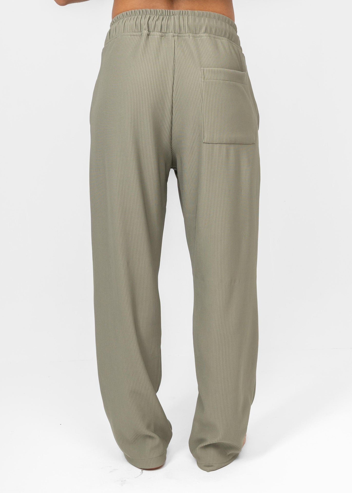 Olive Striped Pants