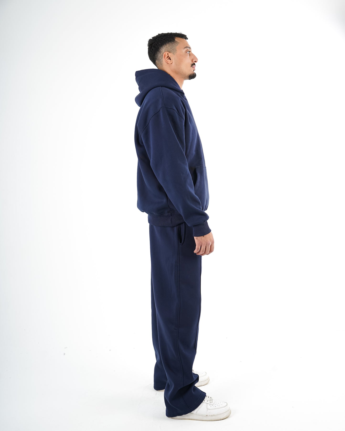 BASIC SLACK NAVY HOODIE