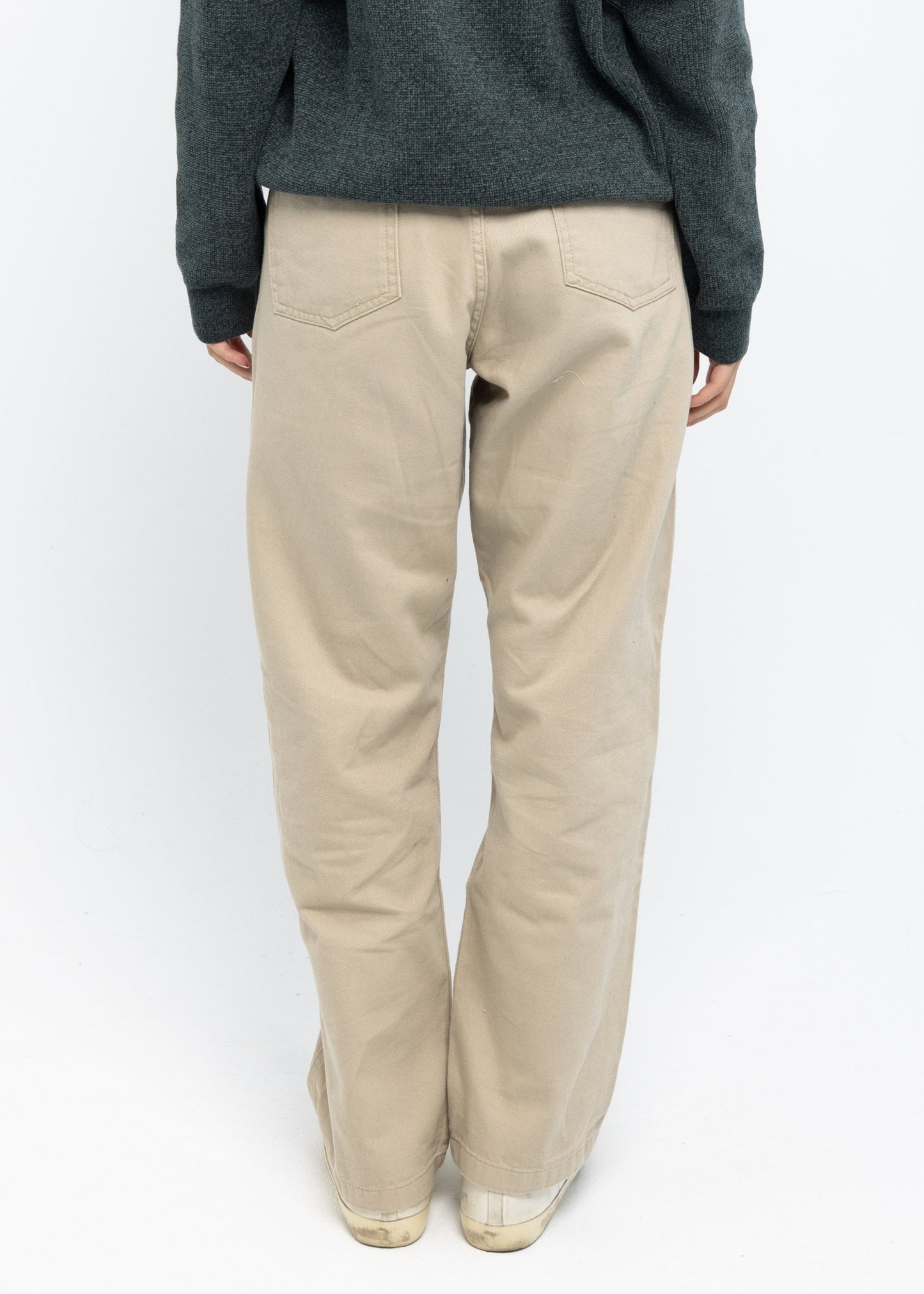 Beige Basic Jeans