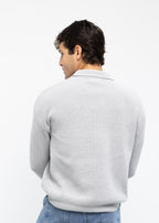 Resort Long Sleeve Polo in Grey