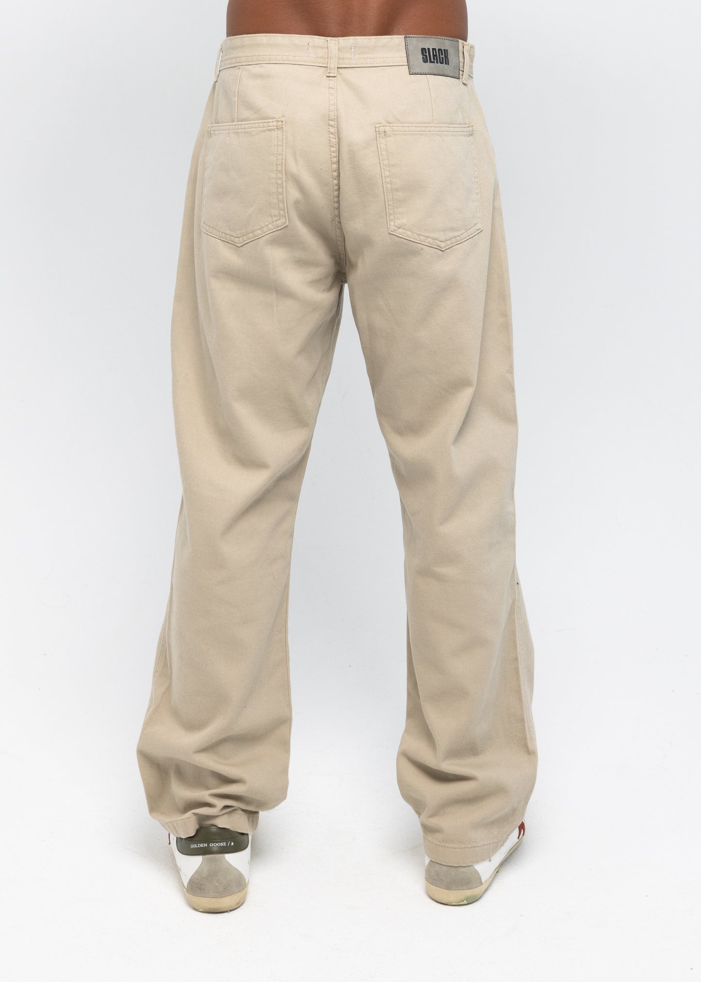 Beige Basic Jeans