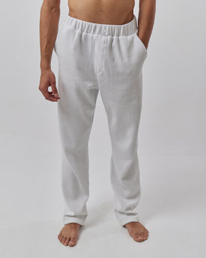 White Striped Pants