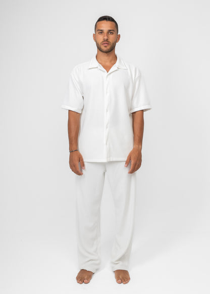 White Striped Pants