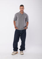 The 3 Button Polo In Grey