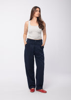 Tailored Pants In Navy