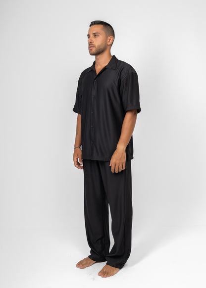 BLACK STRIPED PANTS