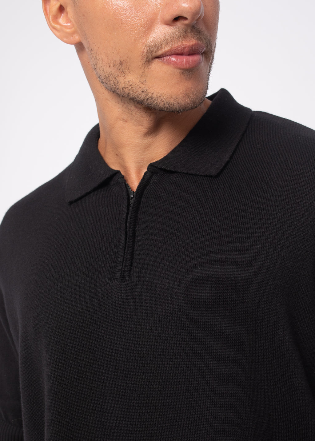 The Zip Up in Black