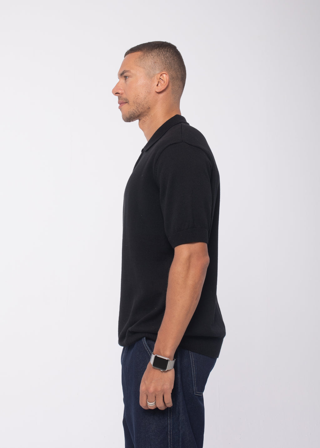 The Zip Up in Black