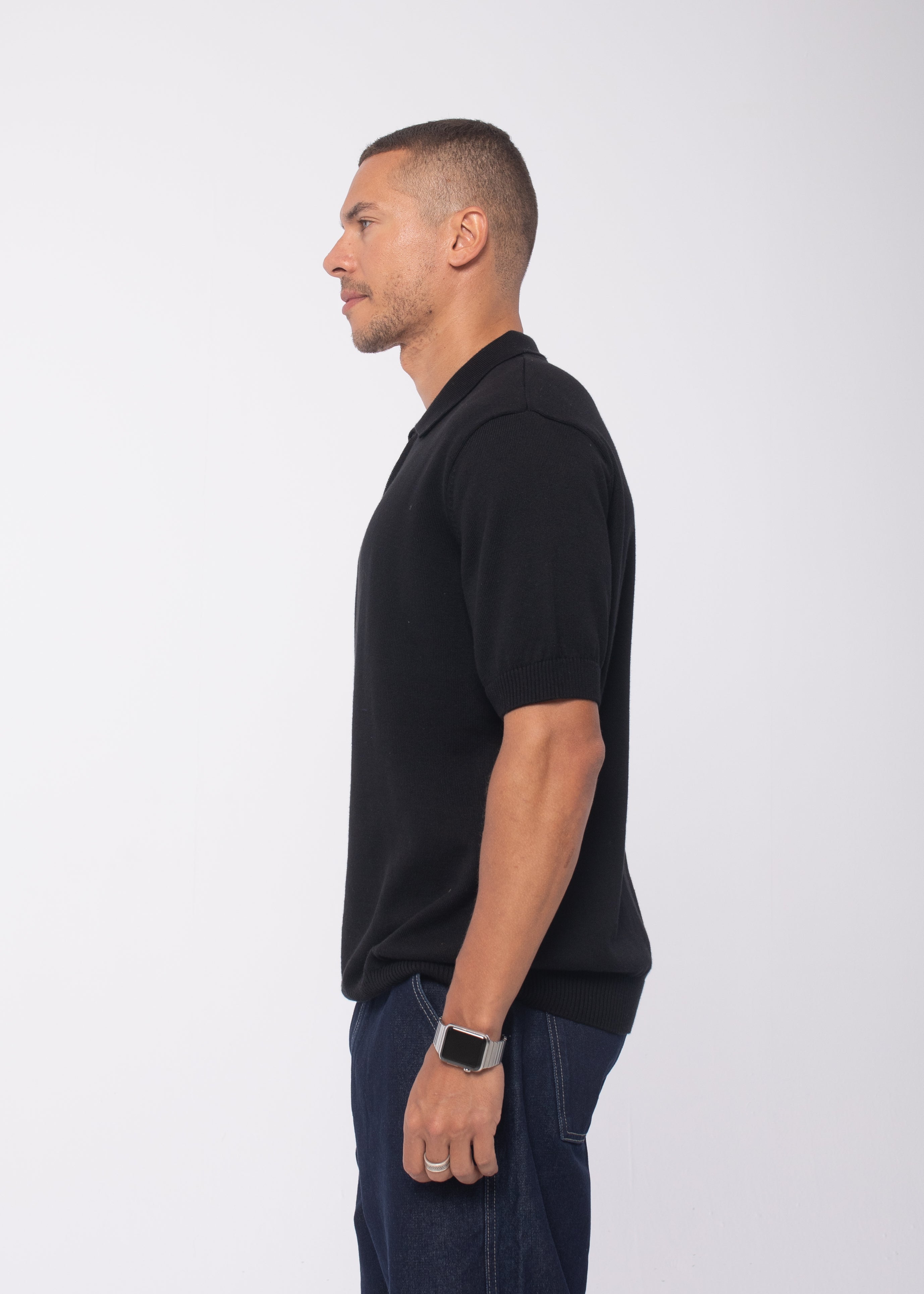 The Zip Up in Black