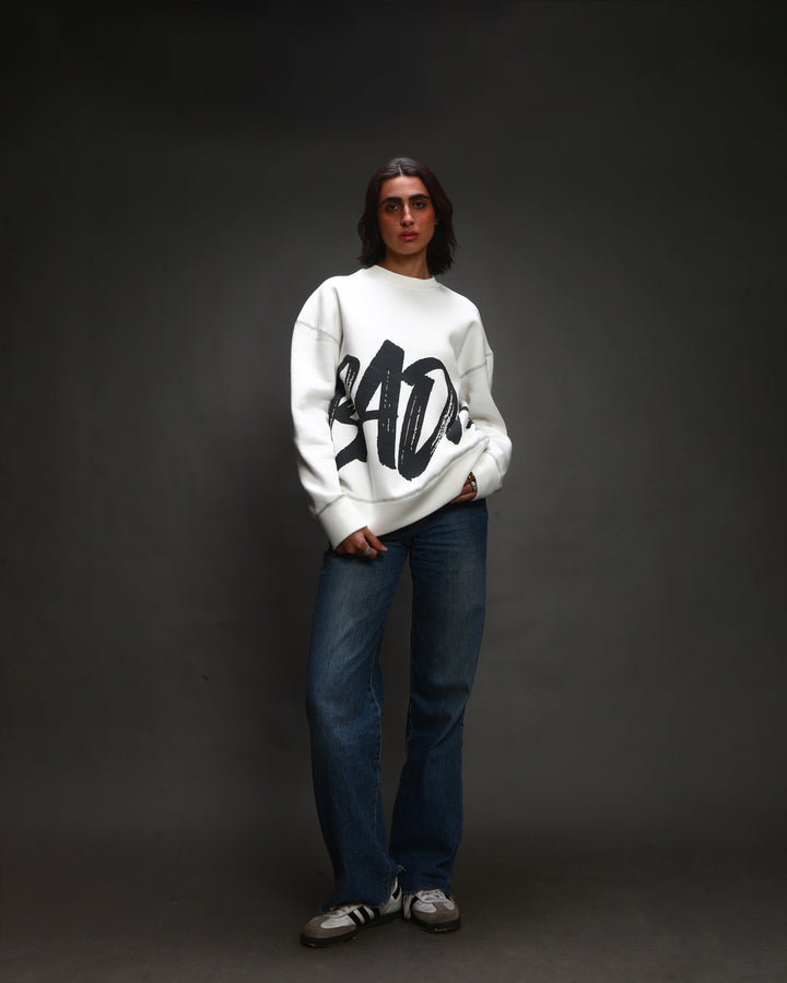 THE WHITE ‘Bad Habits’ CREWNECK