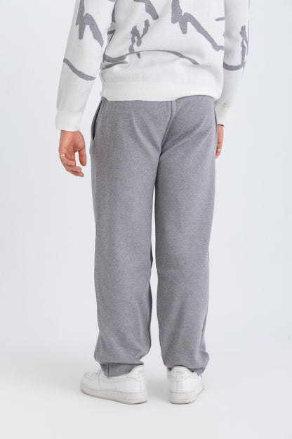 BASIC GREY KNITTED PANTS