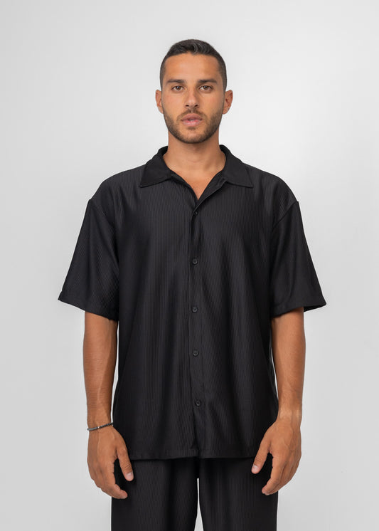 BLACK STRIPED SHIRT