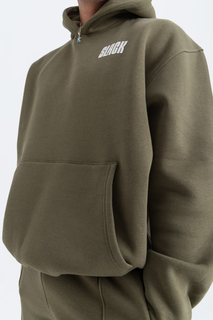 BASIC OLIVE HOODIE