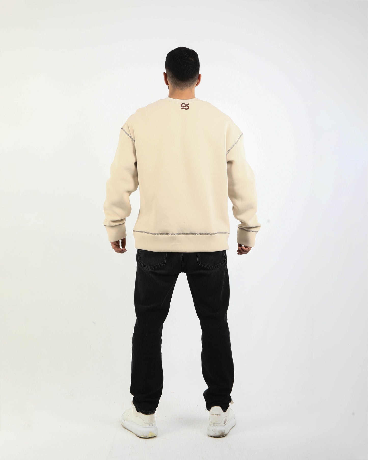 Beige Basic Crewneck