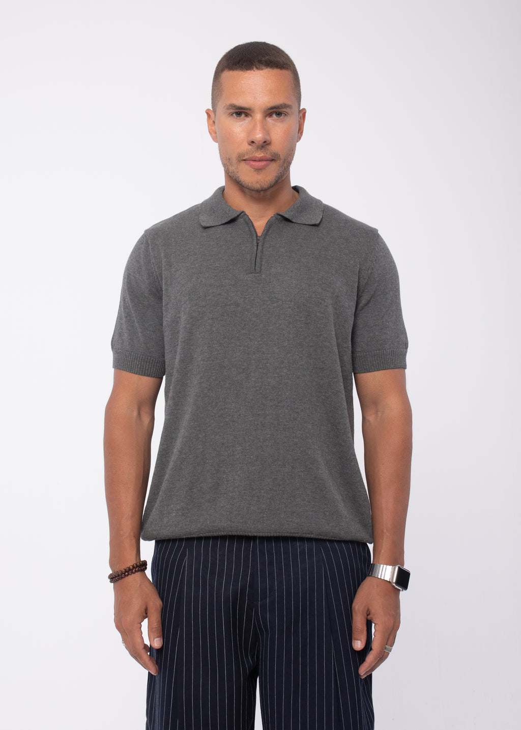 The Zip Up In Grey