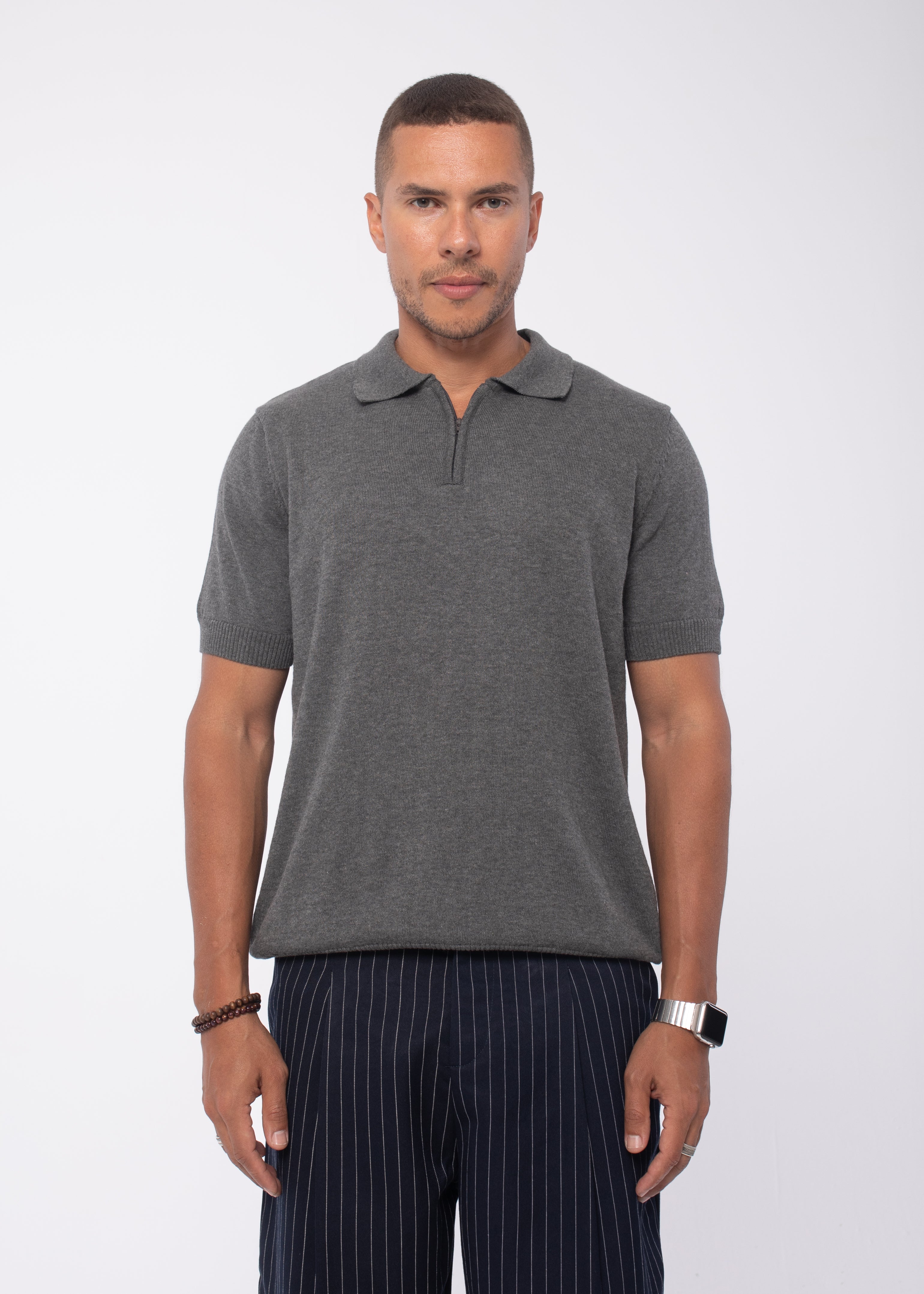 The Zip Up In Grey