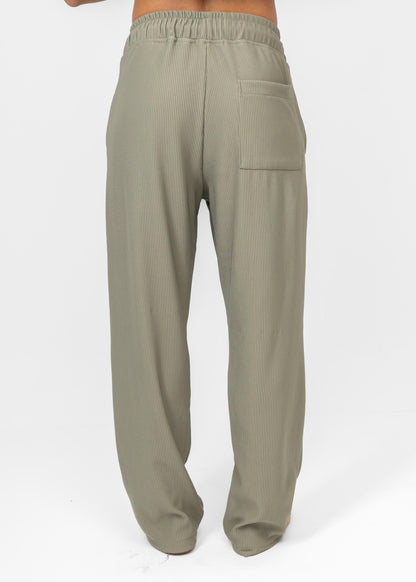 Olive Striped Pants