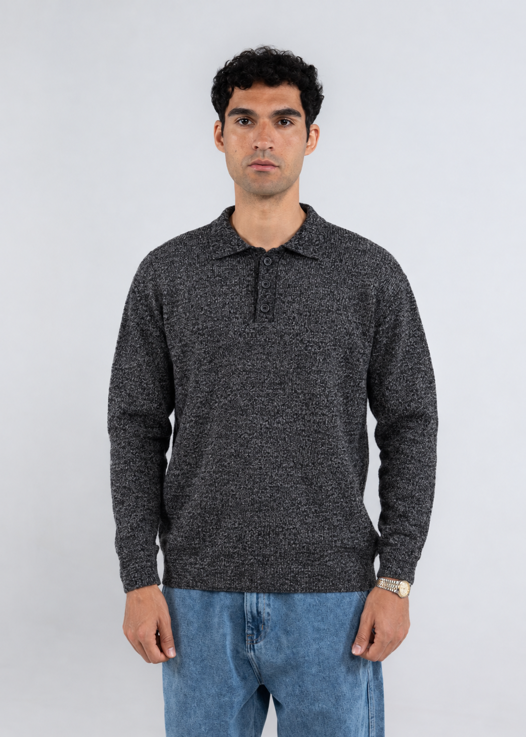 Heavyweight Knitted Polo