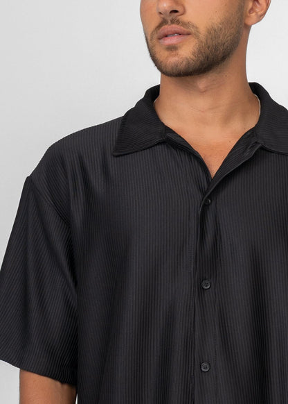 BLACK STRIPED SHIRT