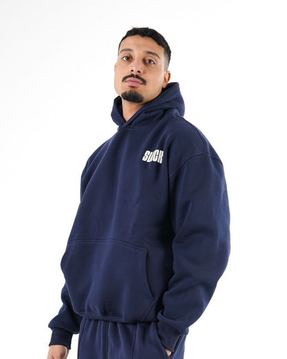 BASIC SLACK NAVY HOODIE