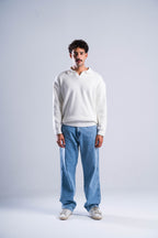 Resort Long Sleeve Polo in White