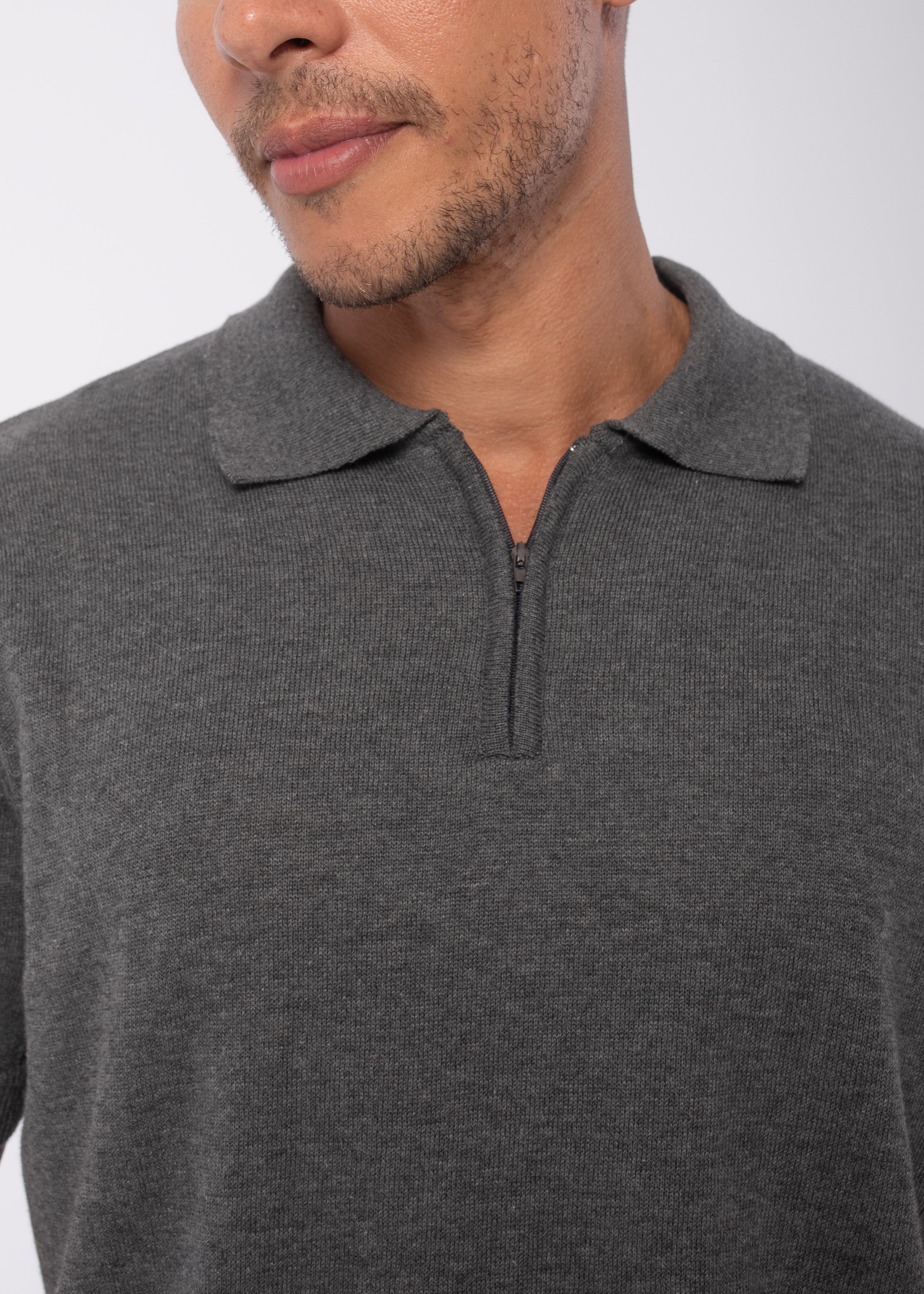 The Zip Up In Grey