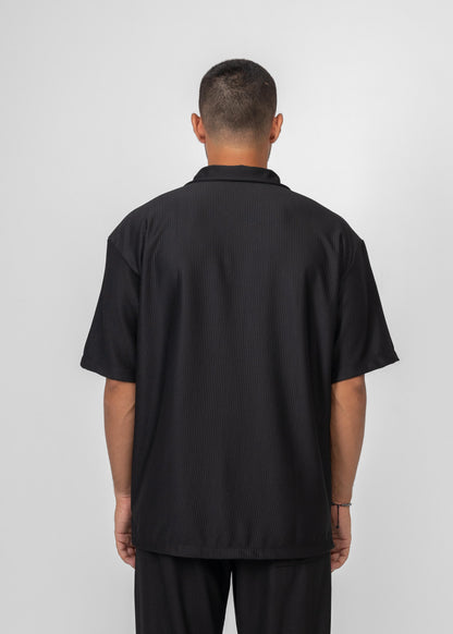 BLACK STRIPED SHIRT