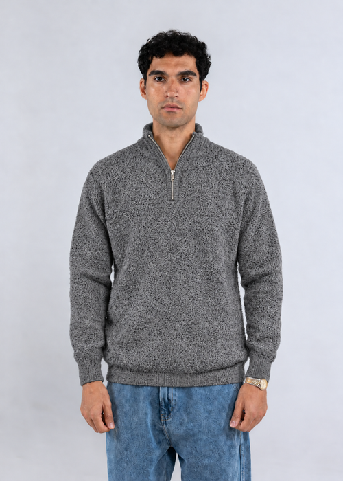 Knitted Quarter Zip