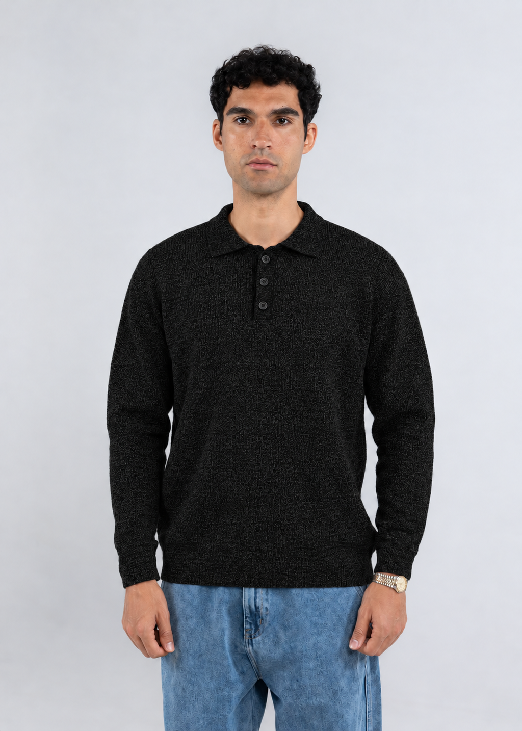 Heavyweight Knitted Polo