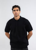 The 3 Button Polo In Black
