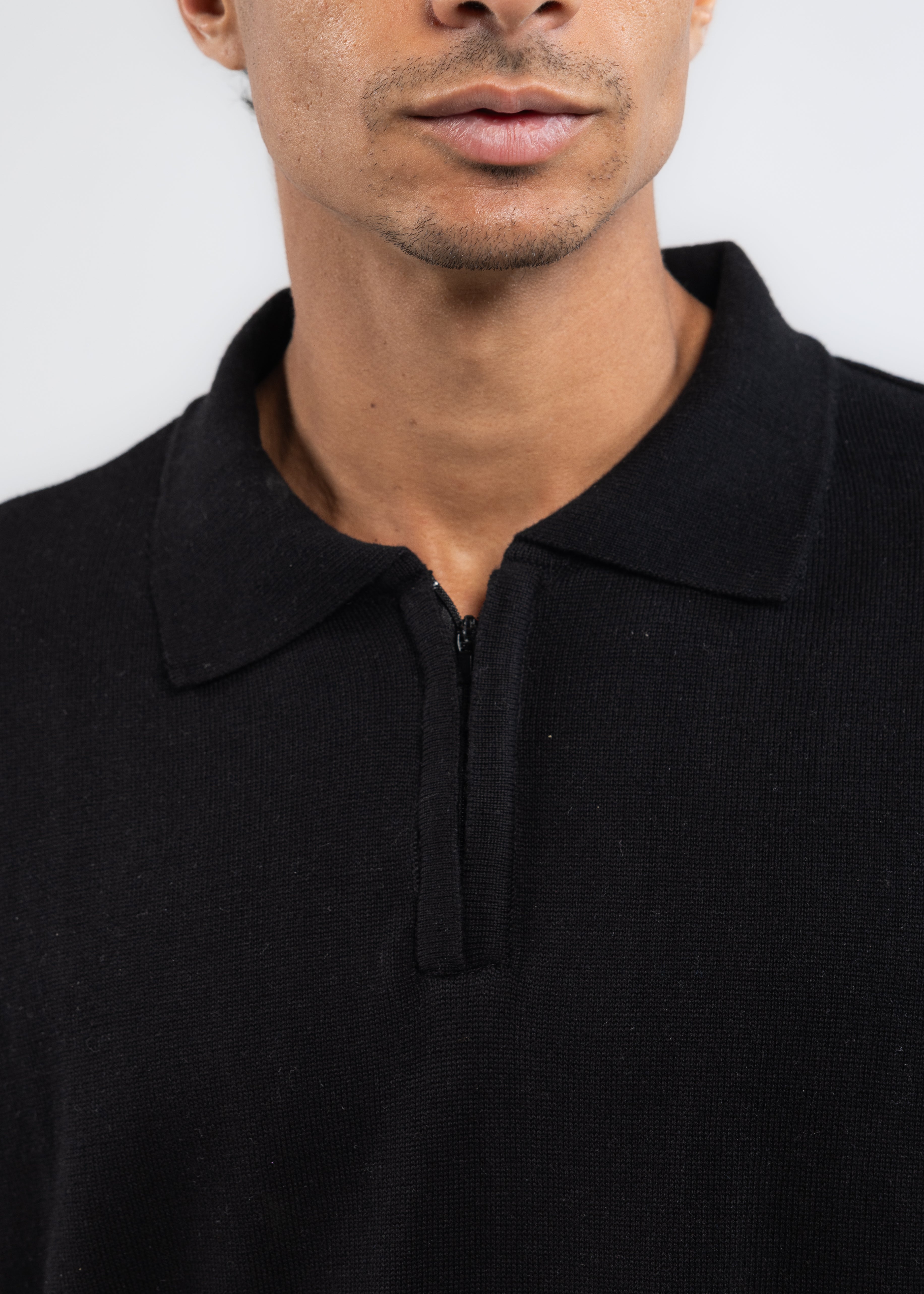 The Zip Up in Black