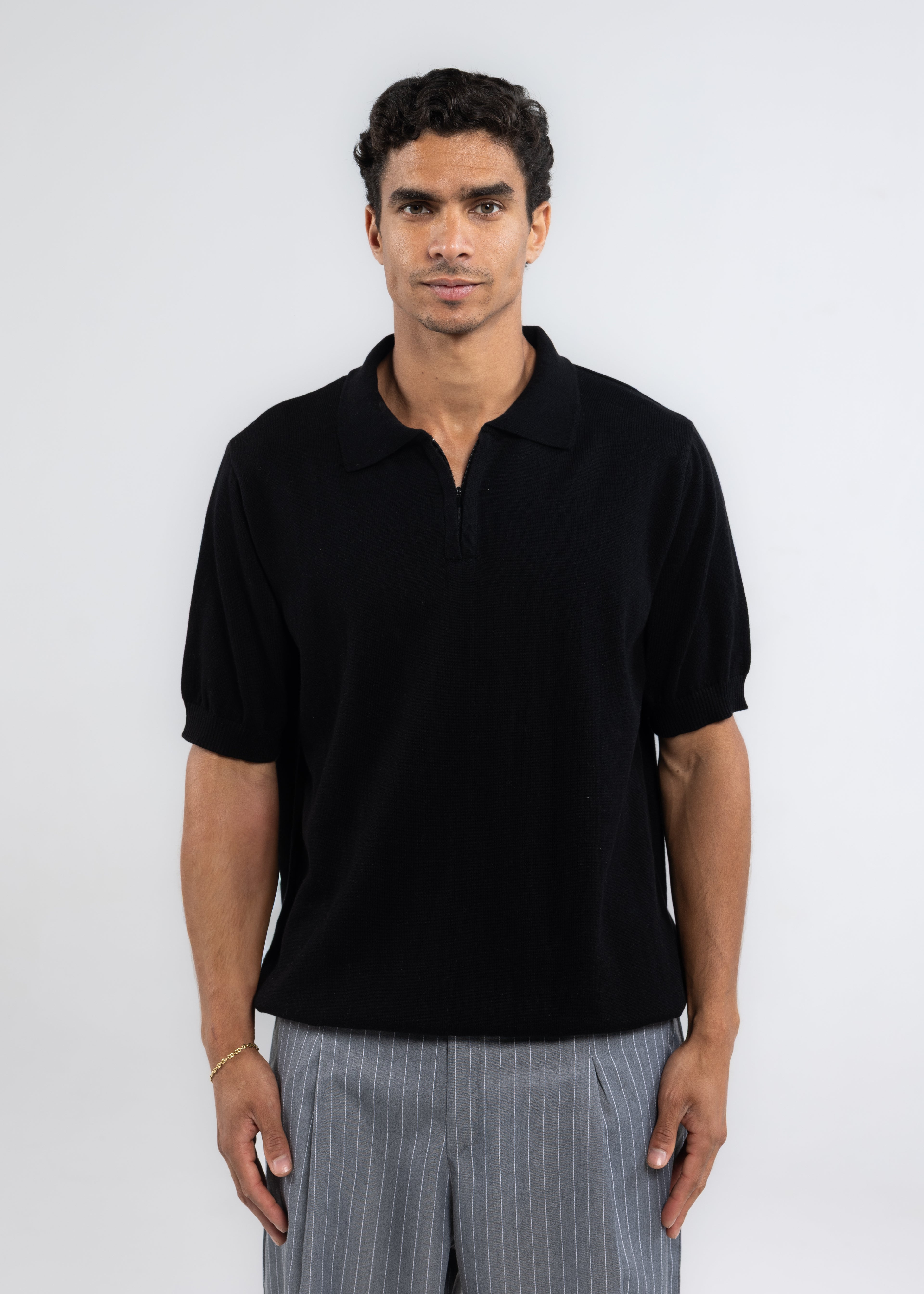 The Zip Up in Black
