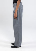 Striped Tailored Pants in Grey