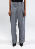 Striped Tailored Pants in Grey