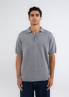 The 3 Button Polo In Grey