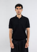The Texture Polo in Black