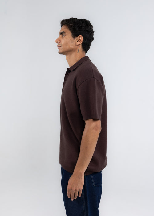 The 3 Button Polo In Brown