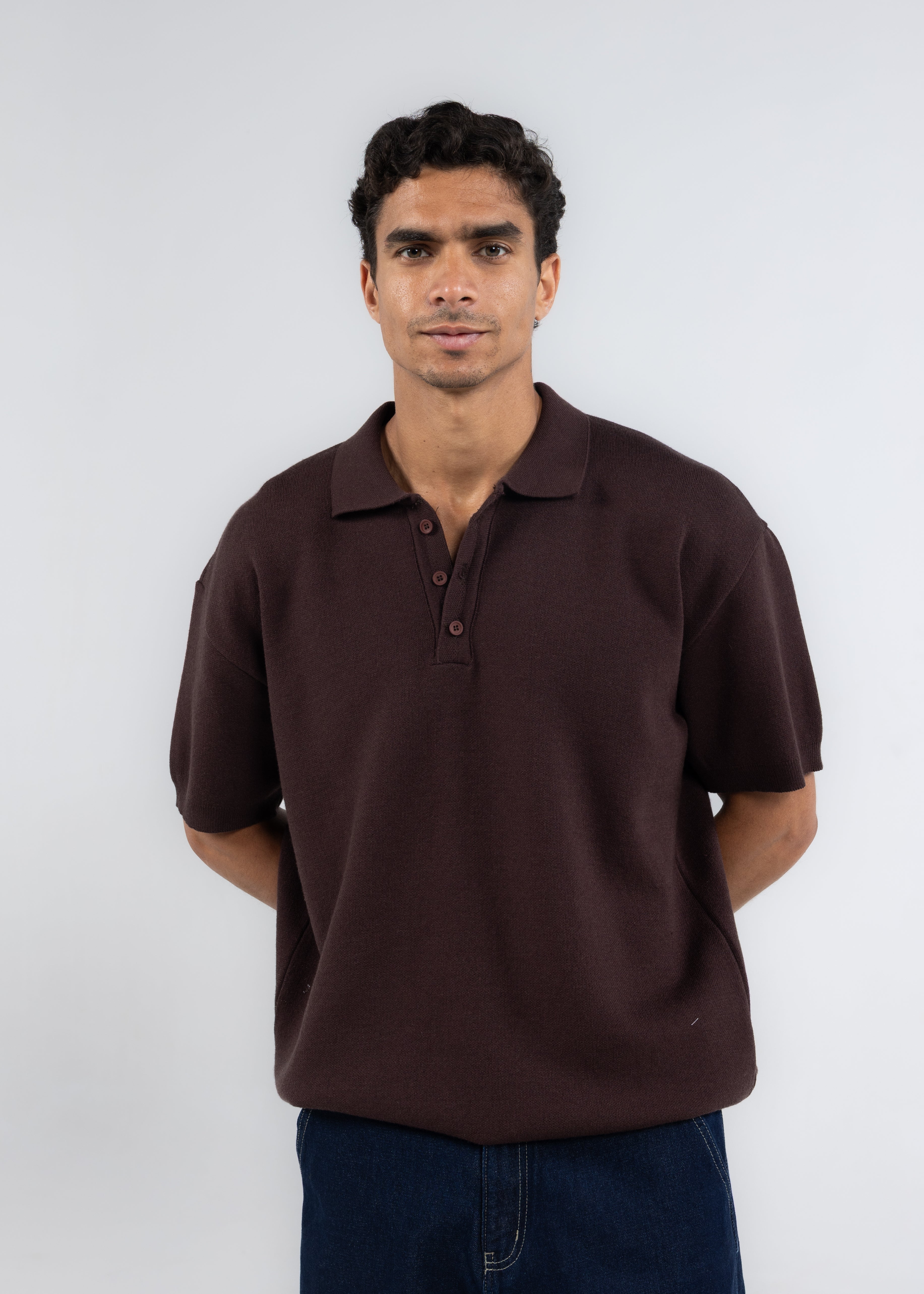 The 3 Button Polo In Brown
