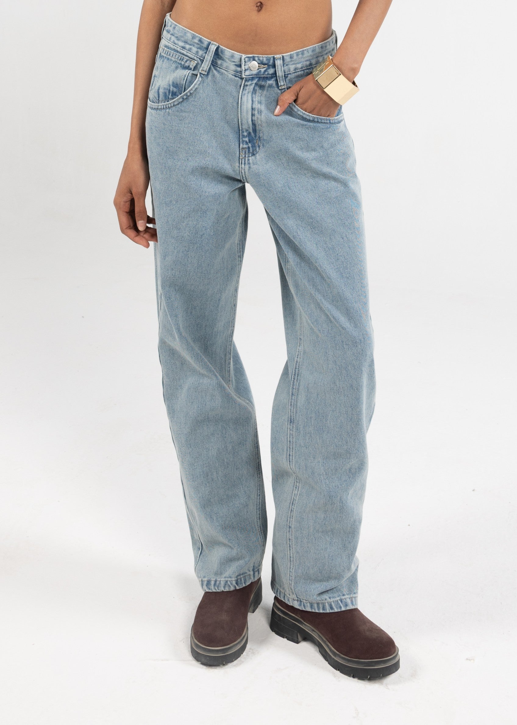 Relaxed Fit Blue Denim For Her