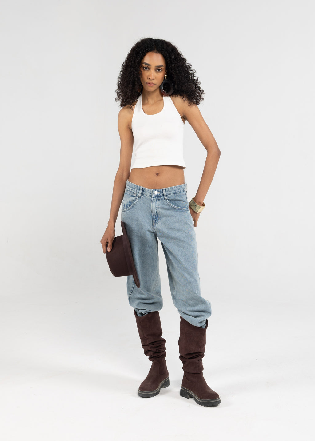 Relaxed Fit Blue Denim For Her